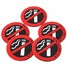 Rubber Office Sticker Car Logo Sign Smoking Warning Adhesive 5pcs - 6