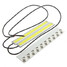 12V White Bulb DRL LED COB Car Driving Daytime Running Light - 4