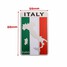 Emblem Decal Decoration Flag Aluminum Map Italy Badge Car Sticker Pair - 7
