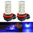 7.5w Daytime Running Light Bulb with LED Fog Light Aluminum Blue 2pcs H11 Housing - 1