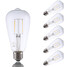 Cob Led Filament Bulbs Warm White Decorative E26 2w 6 Pcs Dimmable - 1