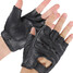 Multi-Use Leather Motorcycle Medium Glove Fingerless Vented Cowhide - 3
