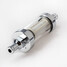 Chrome Petrol Diesel Finish 8mm In-line Fuel Filter - 2