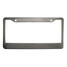 Sliver Screw Tag License Plate Frames 2 PCS Caps Stainless Steel - 4