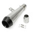 Exhaust Muffler Pipe Slip 38-51mm Universal Motorcycle Honda Stainless Kawasaki Yamaha - 1