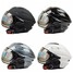 ZEUS Motor Bike Riding Protective Driving 125B Half Face Helmet - 1