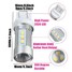 Backup Reverse LED Light Bulb 2835SMD High Power 780LM White 15LED - 2