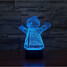 Snowman Christmas 3d Colorful Novelty Lighting Touch Dimming Christmas Light - 4