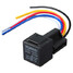 Black 12V with Wiring Harness and Socket Car Auto Relay AMP - 1