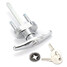 with 2 Keys Lock Garage Door Inch Universal Handle Degree Rotation Replacement - 2