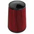 Cold Air Intake Filter Air Cleaner inches High Flow Cone Tapered Red Car - 3