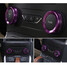 4pcs Ford Edge Decoration Stereo Circle Knob Ring Air Conditioning Knob Cars Alu Ring - 4