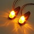 2x LED Light Indicators Lamp Amber Universal Motorcycle Turn Signal - 6