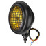 Headlight High Low Beam Light Black Universal Motorcycle 12V Round 7Inch Bright LED - 6