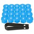 17MM Bolt Caps 20pcs ABS Plastic Tool Key Covers AUDI Wheel Nut - 7