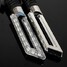 Universal 4pcs Chrome Motorcycle Turn Signal Indicators Light Lamp - 10