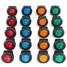 Auto ON OFF SPST Switch Rocker Toggle Round Light 12V DOT LED Motorcycle Car Boat 20pcs - 4