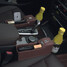 Money Car Seat Organizer Pot Leather Car Beverage Holder Storage Bag Box Pocket - 6