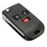 Key Shell Case 3B Folding Uncut Cover For Ford 3BT Mazda Buttons Remote Flip - 5