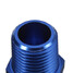 Blue 2inch Fittings AN8 NPT Adapter Adaptor Car Aluminum Alloy - 7