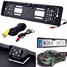 Waterproof Europe Back Car Parking License Plate Frame Car Rear View Camera License - 2