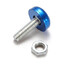 M5 Universal Motor Bike Body Wind Screenn 5mm Blue Kit Screw Bolt - 6