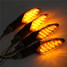 Turn Signal Indicator Light Amber Long 15LED Smoke Lens 12V Universal Motorcycle Handle - 2