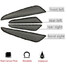 Trims Side Door Guards Carbon Fiber Car edge Real Stickers Protection 4pcs Black - 4