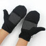 Warm Fleece Flip Winter Waterproof Mittens Convertible Top Fingerless Gloves - 5
