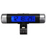Noctilucent Gauge Mini LCD Digital Car Clock Thermometer - 1