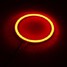 Pair Headlight 70mm Red COB LED Angel Eyes Halo Ring - 4