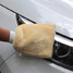 Cleaner Wash Hand Yellow Mitt Remover Car Cleaning Buffing Pad Wool Fiber Glove - 2
