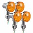 4pcs Bulb Light Universal Motorcycle Turn Signal Lamp Amber Indicatior - 3