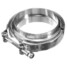 Pipe Stainless Steel V-Band Clamp Turbo Exhaust Down 4inch - 2