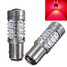 5630 Head Red LED Bright Light Bulb 12V BA15S Car 12SMD Tail Turn - 2