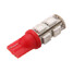 T10 194 168 W5W 9 SMD LED Wedge Car Light Bulb Red - 2