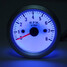 New Tachometer RPM Face Rev White Gauge Blue LED - 2