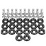 20pcs CNC Aluminum Dress Up Engine Bumper Fender Washer Kit Bolt - 7