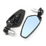 8inch Motorcycle Universal Rear View Side Mirror Aluminum Handle Bar End - 5