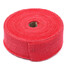 15M Turbo Manifold Exhaust Header Pipe Insulation Shields Red Wrap Heat - 1