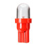 Lamp DC 12V Car Auto Lights Fog 1W Instrument 25LM Bulb Motorcycle Steel Ring 10Pcs T10 Red - 5