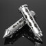 Motorcycle Grips Handgrip 8inch Chrome Honda Yamaha Kawasaki Suzuki Handlebar - 1