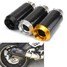 Round Exhaust Muffler Carbon Fiber Sport Motorcycle Slip-On 38-51mm - 4
