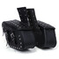 Side Waterproof Black For Harley Leather Motorcycle Bike Bags Saddle - 9