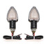 Light Indicators 2x Motorcycle LED Turn White Light Carbon - 3