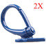 Motorcycle Luggage Hooks Aluminum Scooter Blue - 1