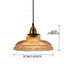 Single Head Glass Vintage Creative Pendant Lamp Retro Living Room Bedroom Chandelier - 10