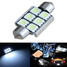 Door Light LED Canbus Error Free Car White 36MM 5050 6SMD Festoon Dome Reading - 1