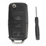 Jetta VW GOLF Beetle Shell Case Remote Flip Key Fob - 1