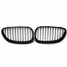 M5 E60 E61 Black Front Sport Pair Wide Kidney Grille Grill for BMW - 1